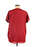 amichi 100% Polyester Red Short Sleeve Blouse Size XL - photo 2