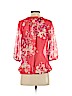 Express 100% Polyester Red 3/4 Sleeve Blouse Size S (petite) - photo 2