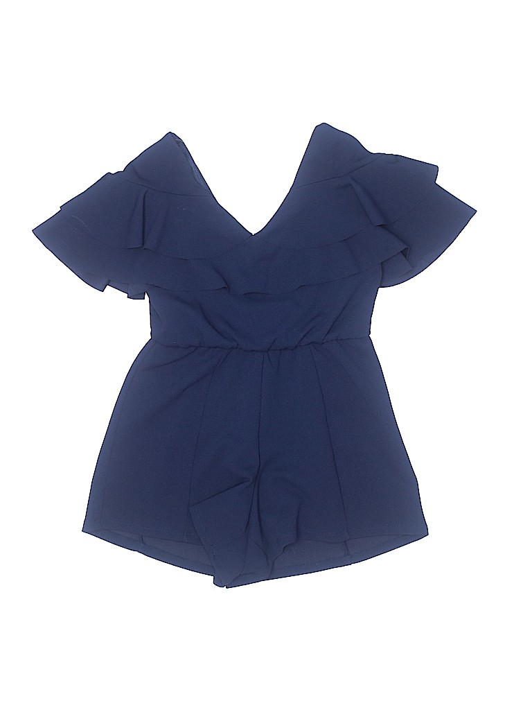 maddie Solid Blue Romper Size S (kids) - photo 1