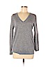 Banana Republic 100% Merino Extra Fine Wool Gray Wool Pullover Sweater Size M - photo 1