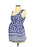 Motherhood 100% Rayon Blue Sleeveless Blouse Size S - photo 1