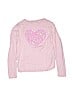 Cat & Jack Hearts Pink Pullover Sweater Size L (kids) - photo 1