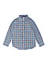 Gymboree 100% Cotton Plaid Blue Long Sleeve Button-Down Shirt Size 5T - photo 1