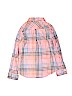 Cat & Jack 100% Cotton Checkered-gingham Blue Long Sleeve Button-Down Shirt Size 10 - 12 - photo 2