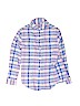 Janie and Jack 100% Cotton Plaid Blue Long Sleeve Button-Down Shirt Size 5 - photo 1