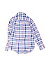 Janie and Jack 100% Cotton Plaid Blue Long Sleeve Button-Down Shirt Size 5 - photo 2