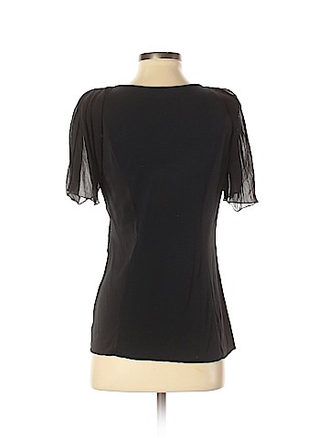 Elie Tahari Short Sleeve Silk Top (view 2)
