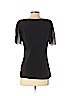 Elie Tahari Black Short Sleeve Silk Top Size S - photo 2