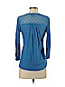 Lucky Brand Blue 3/4 Sleeve Top Size XS - photo 2