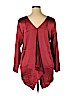 Doncaster Red Long Sleeve Silk Top Size 14 - photo 2