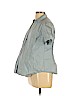 Mimi Maternity Blue 3/4 Sleeve Button-Down Shirt Size L - photo 1