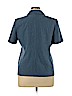 Miss Dorby 100% Polyester Blue Short Sleeve Blouse Size 14 (petite) - photo 2