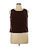 Sag Harbor 100% Polyester Brown Sleeveless Blouse Size 16 (petite) - photo 1