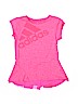 Adidas 100% Polyester Pink Active T-Shirt Size 8 - 10 - photo 1