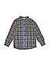 H&M 100% Cotton Blue Long Sleeve Button-Down Shirt Size 5 - 6 - photo 1