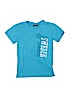 Assorted Brands 100% Cotton Blue Short Sleeve T-Shirt Size 140 cm / US 10 - photo 1