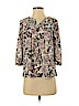 Ann Taylor LOFT 100% Polyester Tan 3/4 Sleeve Blouse Size XS (petite) - photo 1