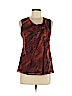 Coldwater Creek Burgundy Sleeveless Blouse Size 6 - 8 Petite - photo 1