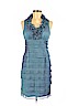 London Times 100% Polyester Blue Cocktail Dress Size 6 (petite) - photo 1