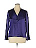 Talbots 100% Silk Purple Long Sleeve Silk Top Size 14 (petite) - photo 1