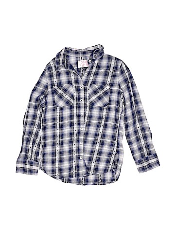 Justice Long Sleeve Button-Down Shirt (view 1)