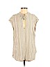Free People Ivory Short Sleeve Blouse Size S - photo 1
