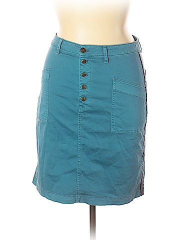 Pilcro and The Letterpress Denim Skirt (view 1)