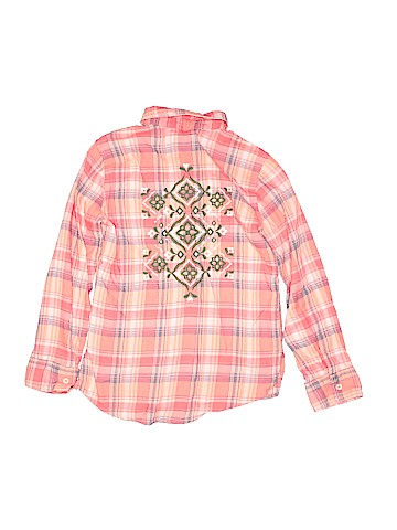 Justice Long Sleeve Button-Down Shirt (view 2)