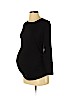 Old Navy - Maternity 100% Cotton Black Long Sleeve T-Shirt Size S - photo 1
