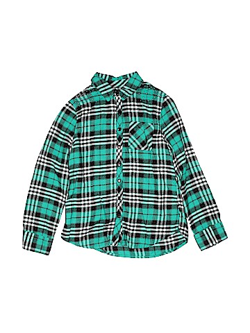 Justice Long Sleeve Button-Down Shirt (view 1)