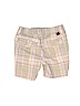 Tea 100% Cotton Solid Gray Khaki Shorts Size 3 - photo 2