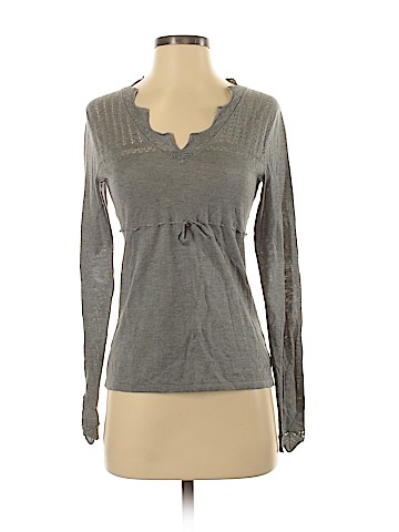 Adrienne Vittadini Long Sleeve Silk Top (view 1)