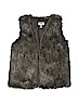 Old Navy Gray Faux Fur Vest Size 14 - photo 1