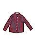 H&M 100% Cotton Red Long Sleeve Button-Down Shirt Size 5 - 6 - photo 1