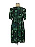 DressBarn 100% Polyester Green Casual Dress Size M (petite) - photo 2