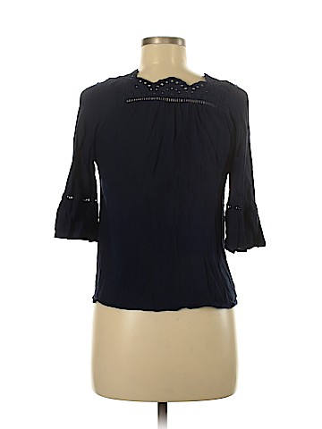 Pale Sky 3/4 Sleeve Blouse (view 2)