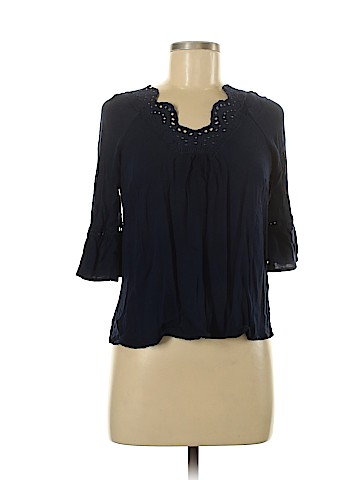 Pale Sky 3/4 Sleeve Blouse (view 1)