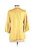 Banana Republic 100% Polyester Yellow 3/4 Sleeve Blouse Size S - photo 2