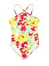 Gap Kids Floral Pink One Piece Swimsuit Size 12 - photo 1