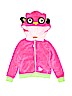 HoodsBee 100% Polyester Pink Zip Up Hoodie Size 6 - photo 1