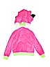 HoodsBee 100% Polyester Pink Zip Up Hoodie Size 6 - photo 2