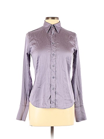 Ralph Lauren Black Label Long Sleeve Silk Top (view 1)