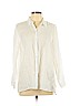 J.jill 100% Linen White Long Sleeve Button-Down Shirt Size L (petite) - photo 1