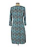 INC International Concepts Blue Casual Dress Size L (petite) - photo 2