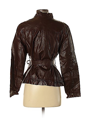 Solitaire Faux Leather Jacket (view 2)