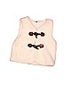 Old Navy 100% Polyester Solid Ivory Faux Fur Vest Size 18-24 mo - photo 1