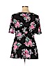 Torrid Black Short Sleeve Blouse Size 1X Plus (1) - photo 2