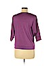Eileen Fisher Purple 3/4 Sleeve Silk Top Size M (petite) - photo 2