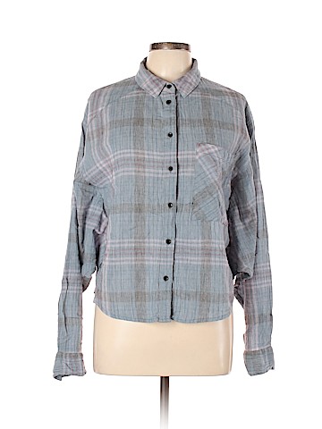 Free People Long Sleeve Button-Down Shirt (view 1)