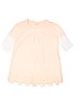 Zara 100% Cotton Solid Pink 3/4 Sleeve Top Size 13 - 14 - photo 1